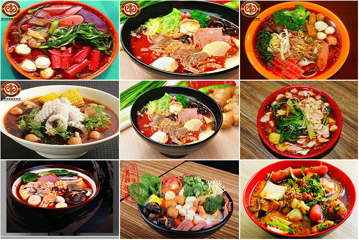 四川麻辣燙培訓(xùn)班（麻辣燙底料熬制：紅湯，白湯。菜品選擇）